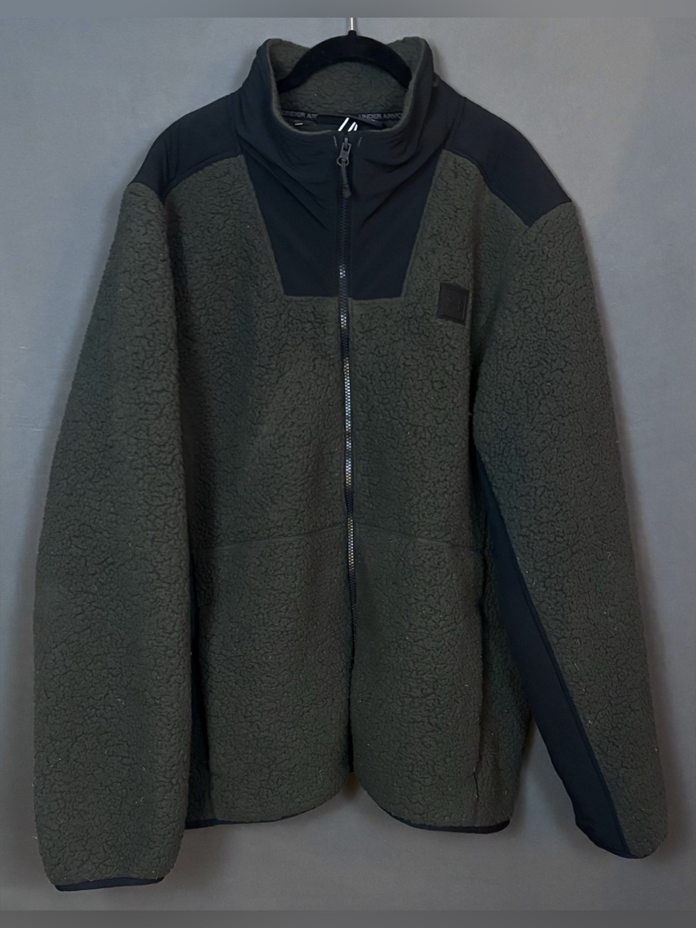 Under Armour | Men’s Legacy Sherpa | Full-Zip Jacket | Dark Green | Size XXL